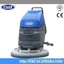 Dual brush hand held floor scrubber polisher machine